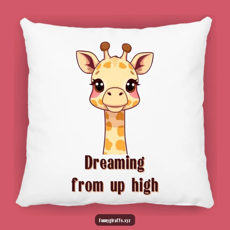 Funny Giraffe Pillow - Cozy Up with Curious Neck Extended Upwards