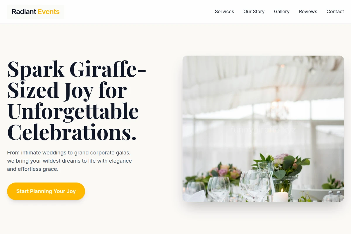 Radiant Event Planning