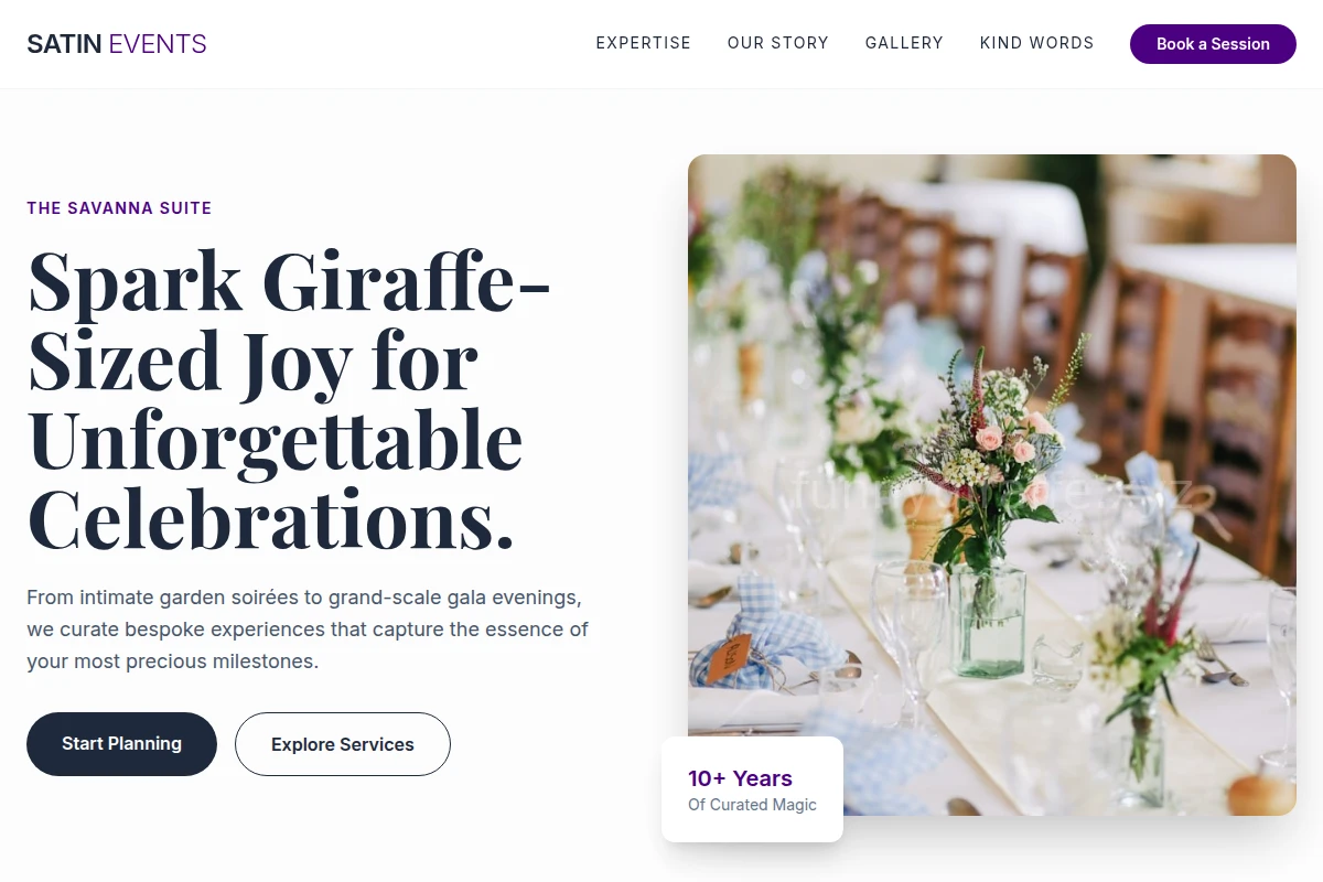 Satin Event Planning