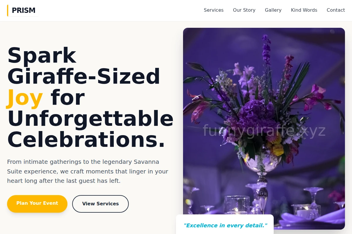 Prism Event Planning