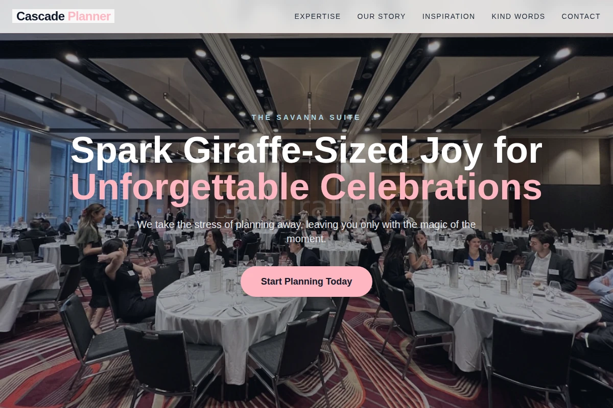 Cascade Party Planner