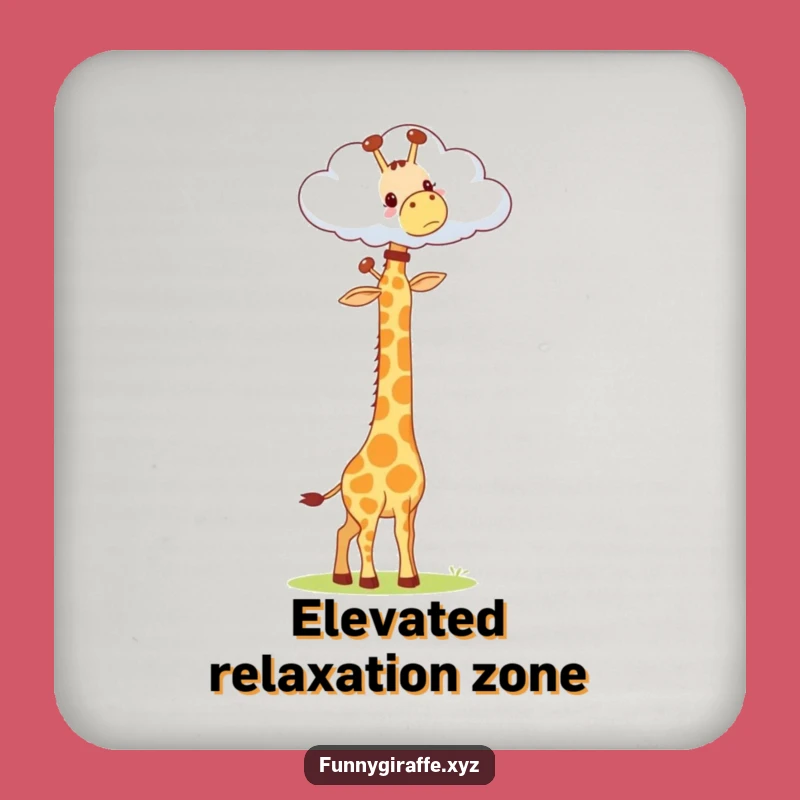 Funny Kawaii Giraffe Coaster: Protect Surfaces with Humor