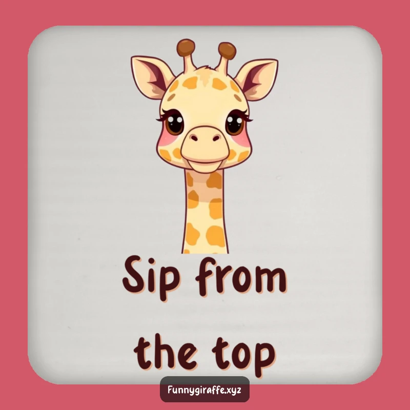 Funny Giraffe Coaster - Protect Surfaces with Curious Style